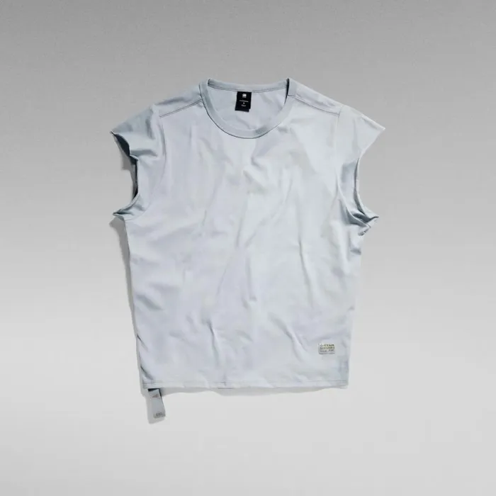 Tops and Tshirts Women GStar RAW GSRAW Knotted TShirt Correct Grey