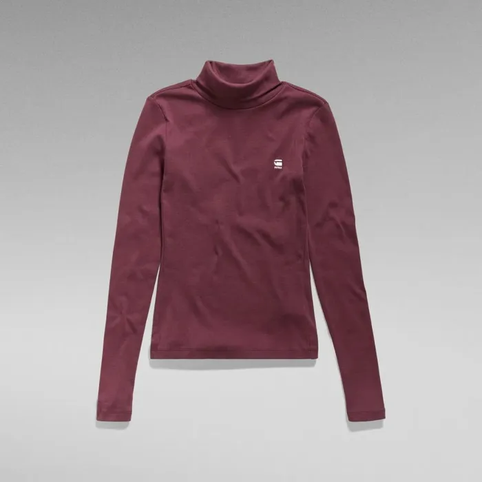Tops and Tshirts Women GStar RAW Roll Neck Top Vineyard Wine