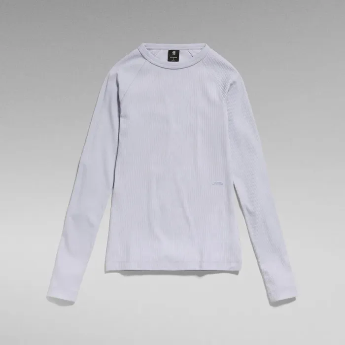Tops and Tshirts Women GStar RAW Slim Rib Top Icelandic Blue