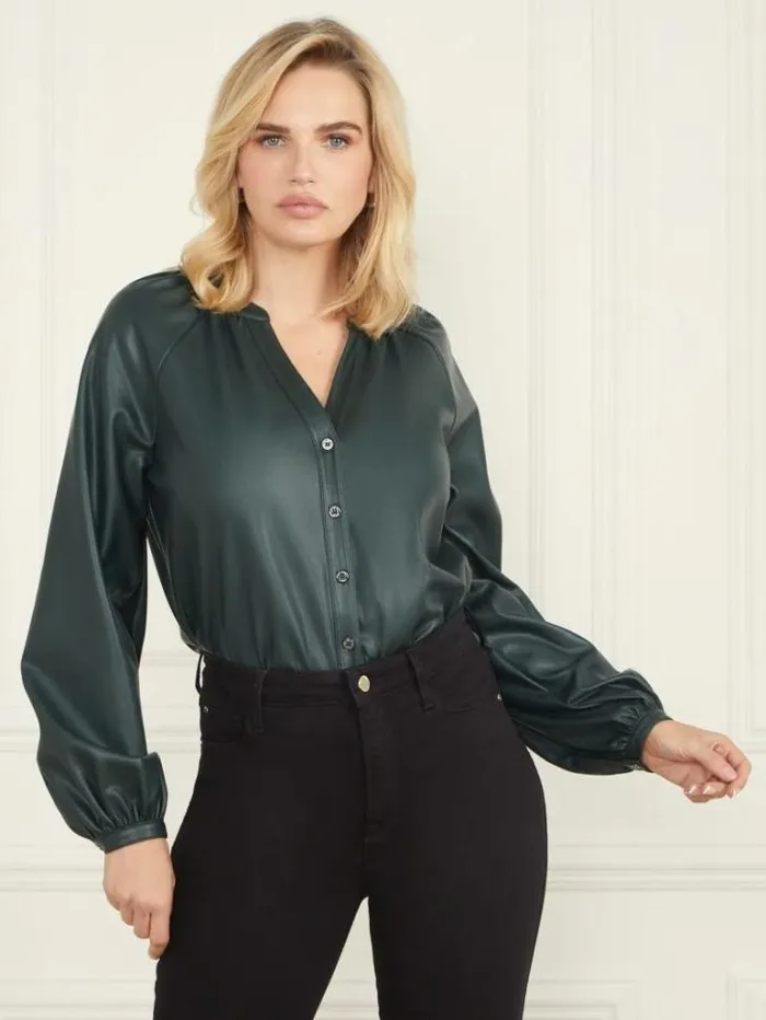 Tops And Sweaters Women Marciano Foxton Blouse Chenille Green
