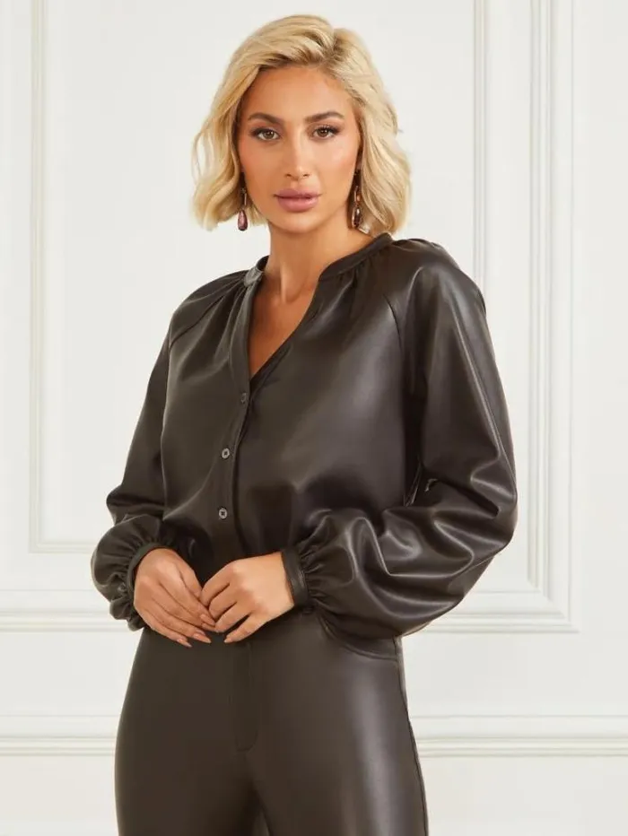 Tops And Sweaters Women Marciano Foxton Blouse Dark Roast