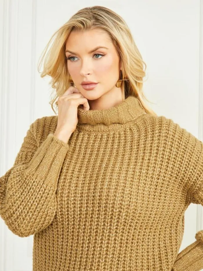 Tops And Sweaters Women Marciano Promise WoolBlend Sweater Cider Gold Multi Tops And Sweaters Women Marciano Promise WoolBlend Sweater Cider Gold Multi