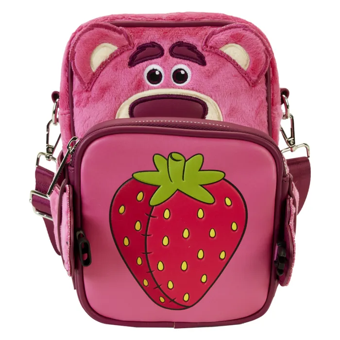 Toy Story Lotso Plush Crossbuddies Cosplay Crossbody Bag With Coin Bag Unisex Loungefly Crossbody Bags Toy Story Lotso Plush Crossbuddies Cosplay Crossbody Bag With Coin Bag Unisex Loungefly Crossbody Bags