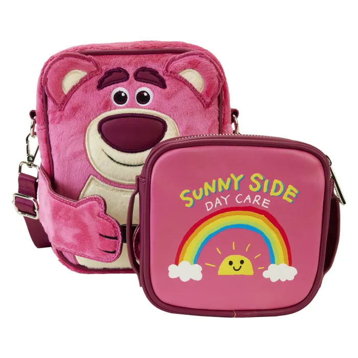 Toy Story Lotso Plush Crossbuddies Cosplay Crossbody Bag With Coin Bag Unisex Loungefly Crossbody Bags Toy Story Lotso Plush Crossbuddies Cosplay Crossbody Bag With Coin Bag Unisex Loungefly Crossbody Bags