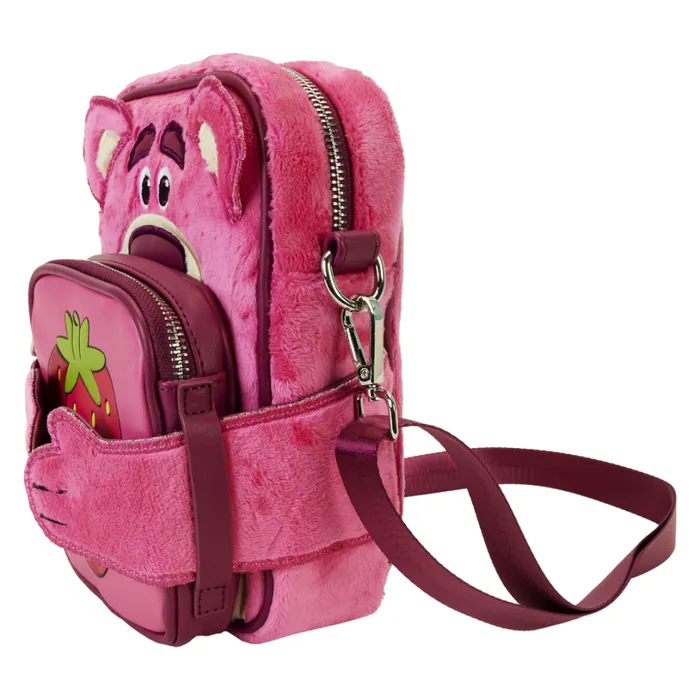 Toy Story Lotso Plush Crossbuddies Cosplay Crossbody Bag With Coin Bag Unisex Loungefly Crossbody Bags Toy Story Lotso Plush Crossbuddies Cosplay Crossbody Bag With Coin Bag Unisex Loungefly Crossbody Bags