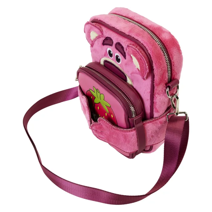 Toy Story Lotso Plush Crossbuddies Cosplay Crossbody Bag With Coin Bag Unisex Loungefly Crossbody Bags Toy Story Lotso Plush Crossbuddies Cosplay Crossbody Bag With Coin Bag Unisex Loungefly Crossbody Bags