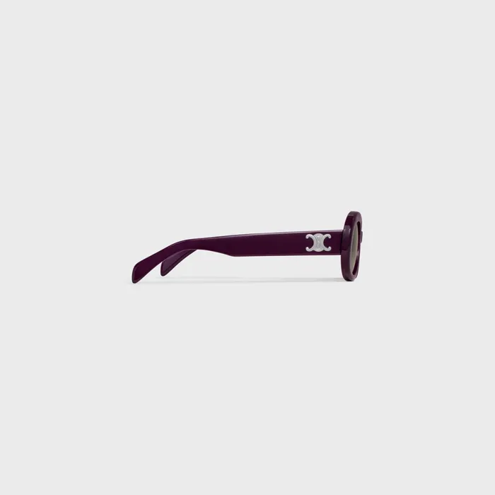 Triomphe 01 Sunglasses In Acetate Aubergine Women CELINE SUNGLASSES Triomphe 01 Sunglasses In Acetate Aubergine Women CELINE SUNGLASSES