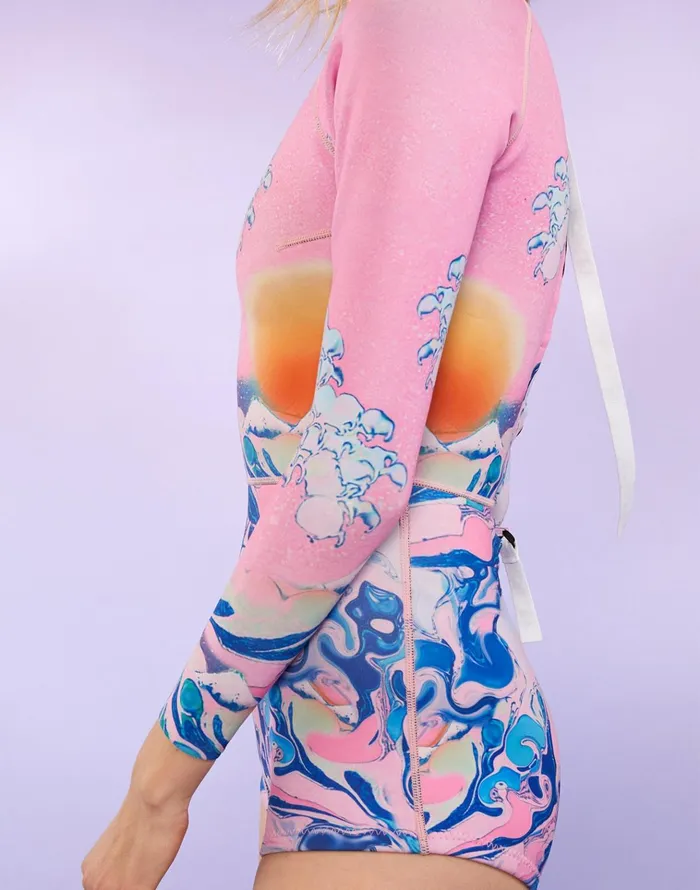 Wave Wetsuit 8211 Pnkbl Women Cynthia Rowley Surf and Swim