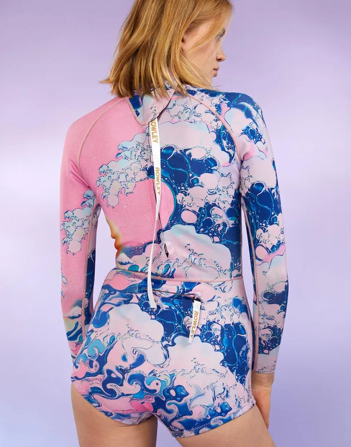 Wave Wetsuit 8211 Pnkbl Women Cynthia Rowley Surf and Swim