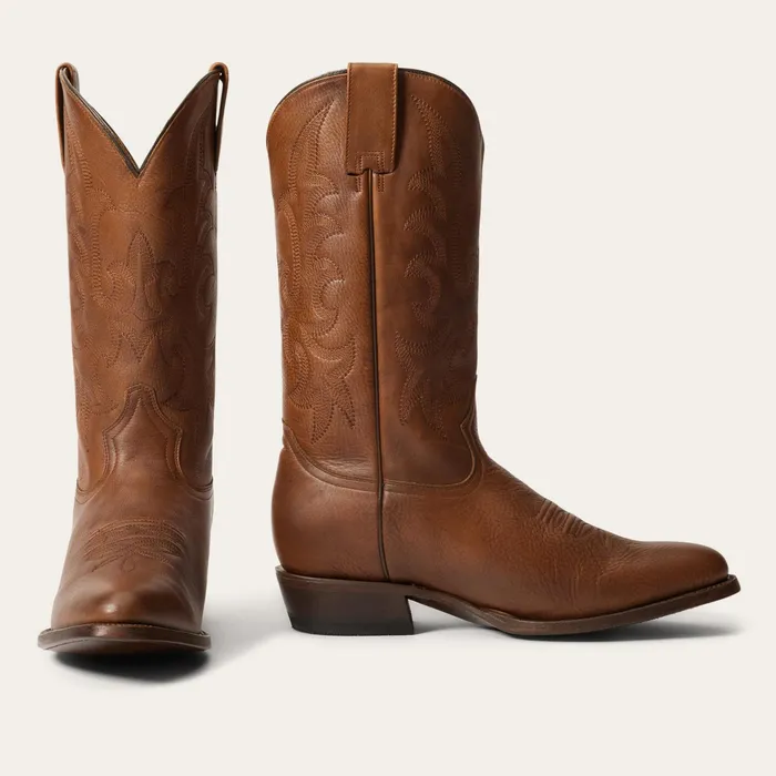 Western Men Stetson Sharp Boots Brown