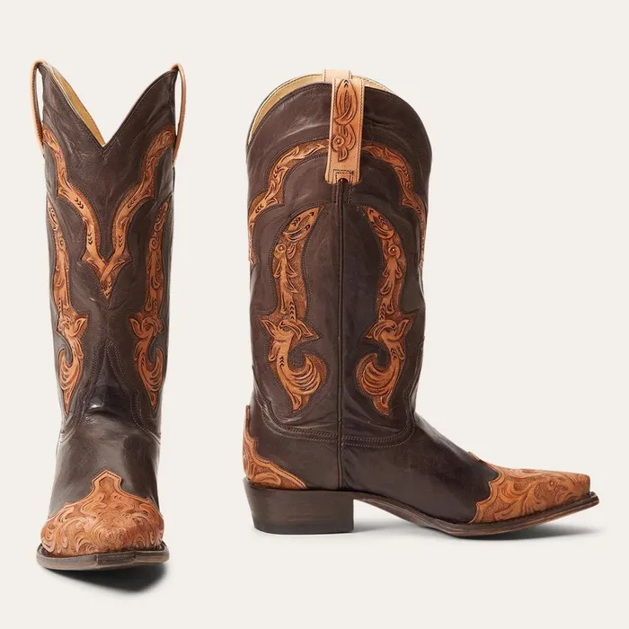 Western Women Stetson Hartley Boots Brown