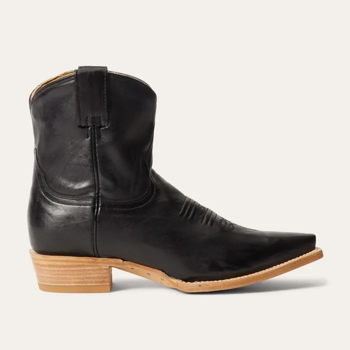 Western Women Stetson Riley Shorty Boots Black