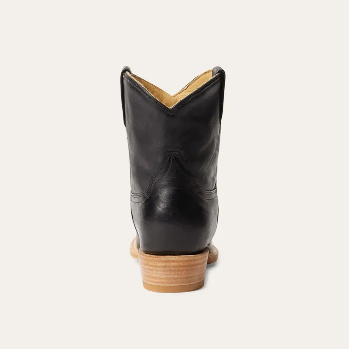 Western Women Stetson Riley Shorty Boots Black