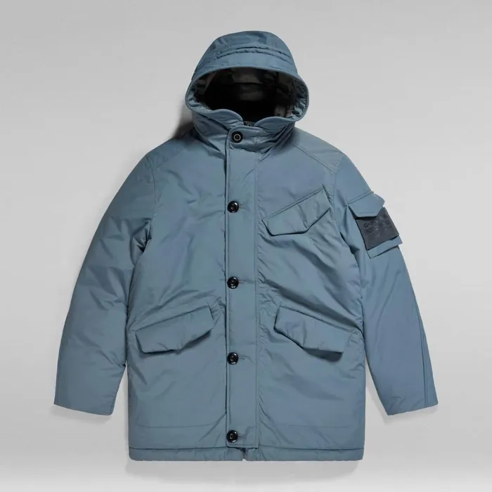 Winter Coats Men GStar RAW Vodan Padded Hooded Parka Axis