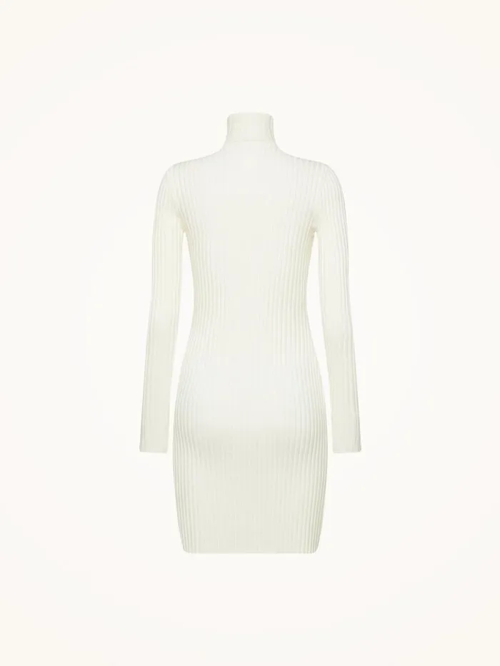 Wolford Merino Rib Dress Ecrue Women Dresses and Skirts