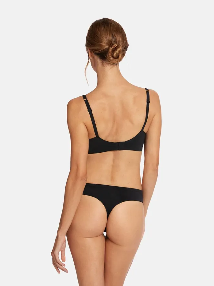 Wolford Pure String Black Women Bras and Bottoms Wolford Pure String Black Women Bras and Bottoms