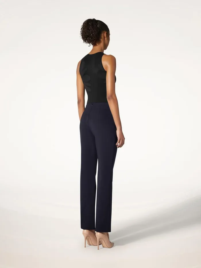 Wolford Scuba Tailor Trousers Deep Night Women Trousers and Jumpsuits