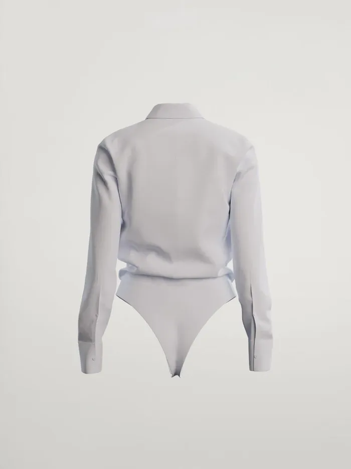 Wolford The Blouse Body White Women Longsleeve Bodies