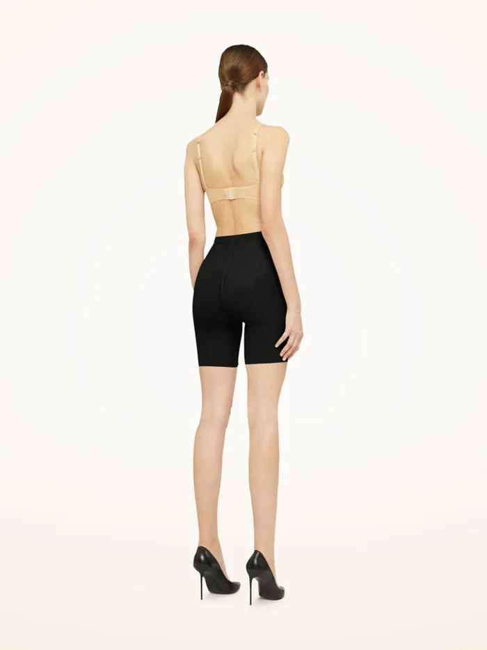 Wolford Tulle Control Shorts Black Women Bras and Bottoms Wolford Tulle Control Shorts Black Women Bras and Bottoms