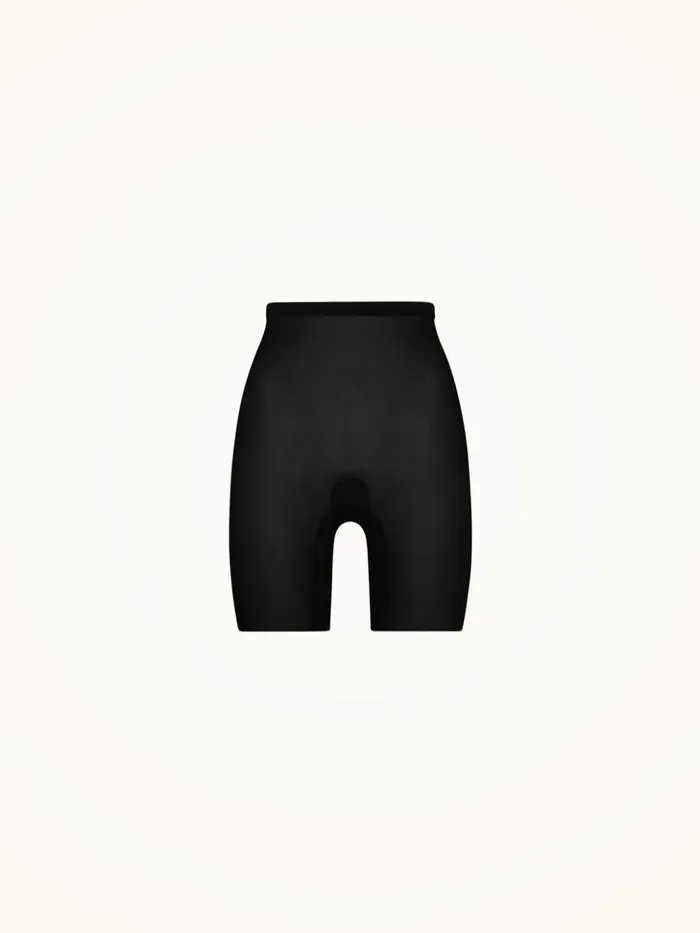 Wolford Tulle Control Shorts Black Women Bras and Bottoms Wolford Tulle Control Shorts Black Women Bras and Bottoms