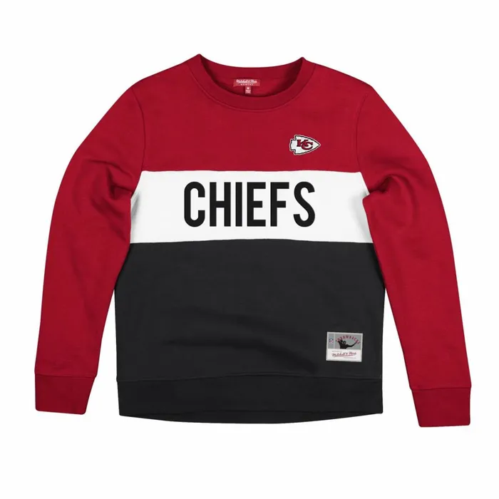 Women039s Hoodies and Sweatshirts Mitchell and Ness Women039s Color Block Crew 20 Kansas City Chiefs Women039s Hoodies and Sweatshirts Mitchell and Ness Women039s Color Block Crew 20 Kansas City Chiefs