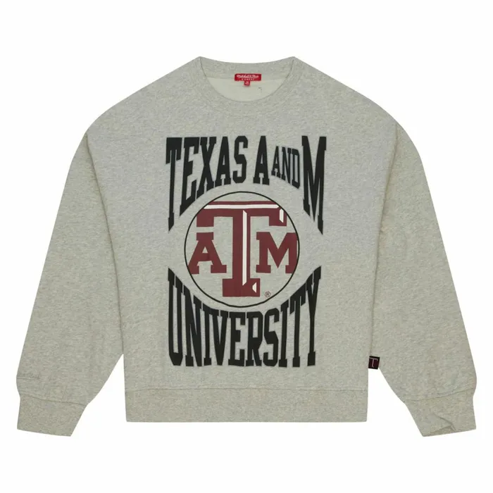 Women039s Hoodies and Sweatshirts Mitchell and Ness Women039s Logo Lightweight Crew 30 Texas AandM University Women039s Hoodies and Sweatshirts Mitchell and Ness Women039s Logo Lightweight Crew 30 Texas AandM University
