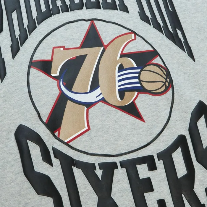Women039s Hoodies and Sweatshirts Mitchell and Ness Women039s Logo LT Crew 30 Philadelphia 76ers Women039s Hoodies and Sweatshirts Mitchell and Ness Women039s Logo LT Crew 30 Philadelphia 76ers