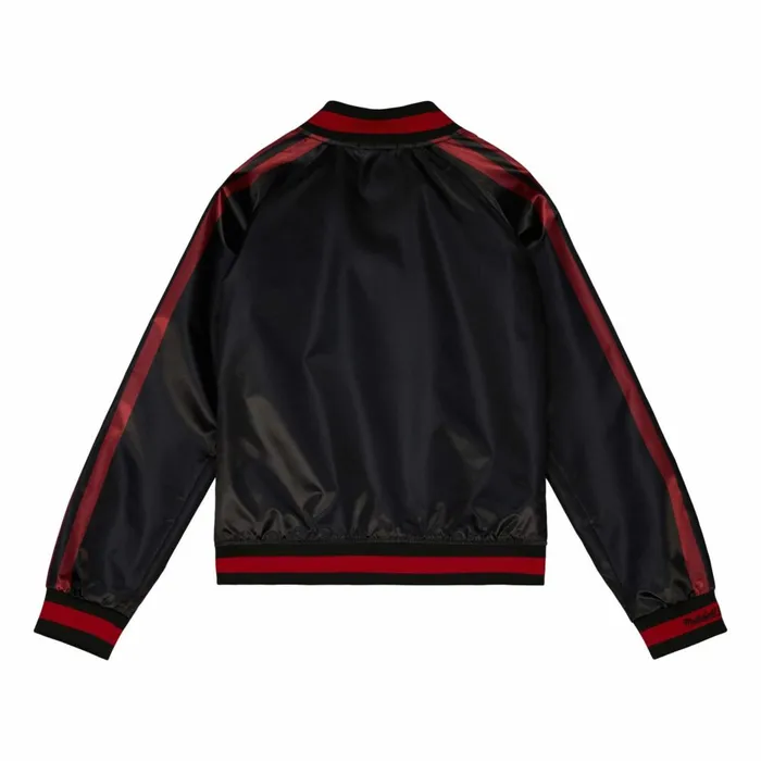 Women039s Jackets and Outerwear Mitchell and Ness Women039s Raglan Satin Jacket Chicago Blackhawks Women039s Jackets and Outerwear Mitchell and Ness Women039s Raglan Satin Jacket Chicago Blackhawks