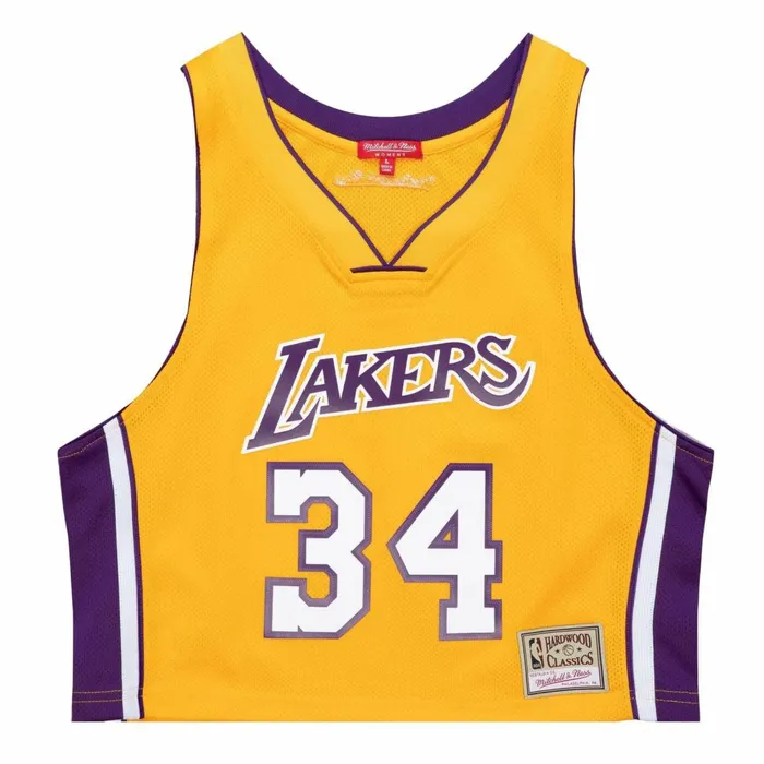 Women039s TShirts and Tops Mitchell and Ness Womens NandN Crop Tank Los Angeles Lakers 1999 Shaquille O039Neal Women039s TShirts and Tops Mitchell and Ness Womens NandN Crop Tank Los Angeles Lakers 1999 Shaquille O039Neal