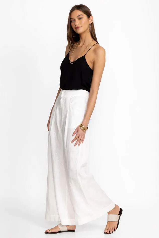 Women ACANTHA WIDE LEG PLEAT PANT White Johnny Was Bottoms Women ACANTHA WIDE LEG PLEAT PANT White Johnny Was Bottoms