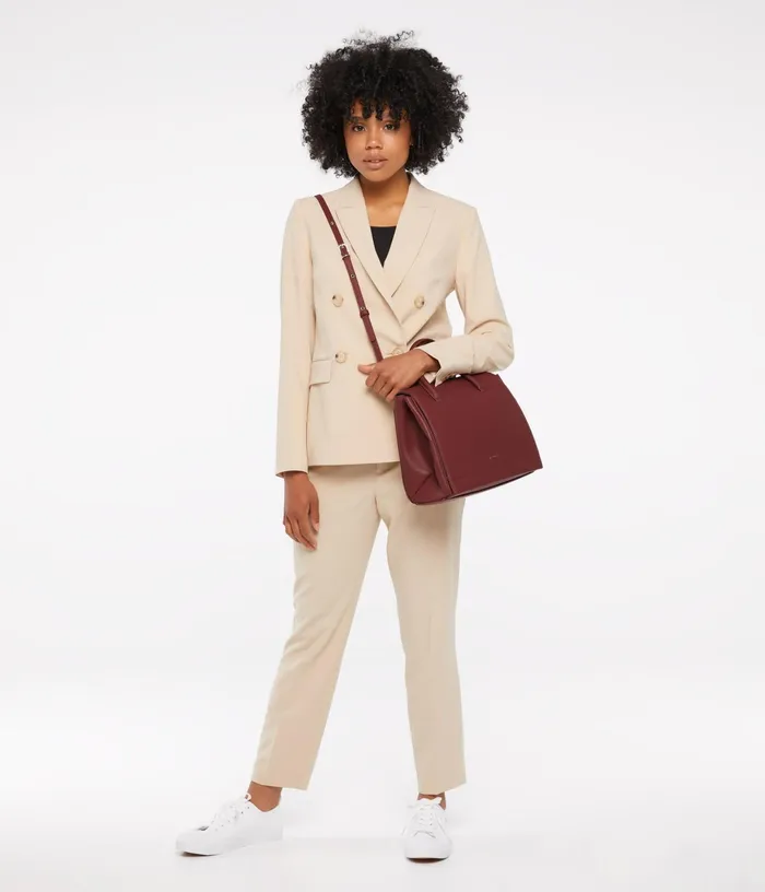 Women Adel Vegan Satchel 8211 Purity Beet Matt and Nat Satchels