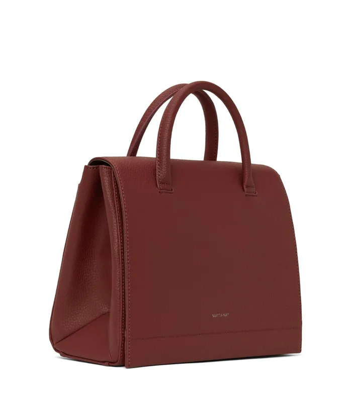 Women Adel Vegan Satchel 8211 Purity Beet Matt and Nat Satchels