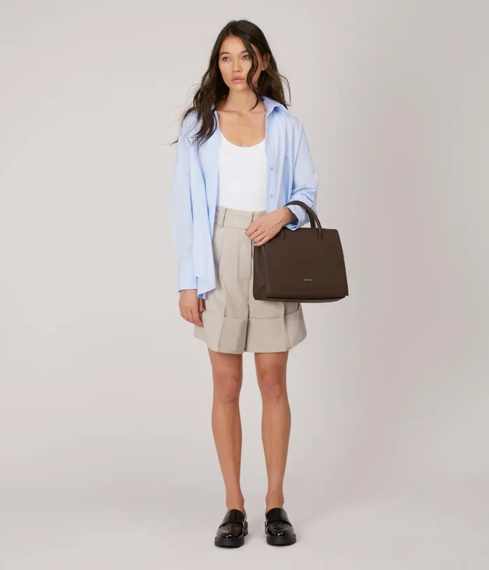 Women Adel Vegan Satchel 8211 Purity Scone Matt and Nat Satchels