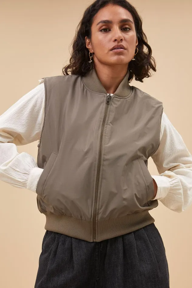 Women Aleksi Sleeveless Jacket Clay Bybar Jackets