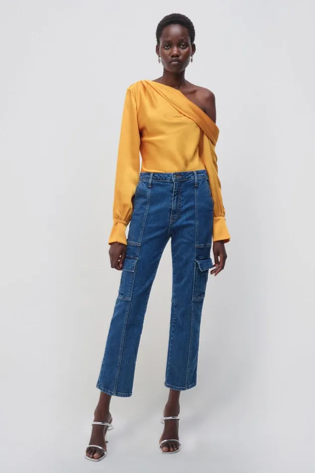 Women Alice Top Goldenrod Jonathan Simkhai Tops and Bodysuits