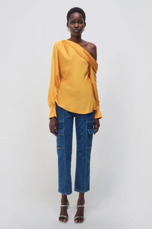 Women Alice Top Goldenrod Jonathan Simkhai Tops and Bodysuits