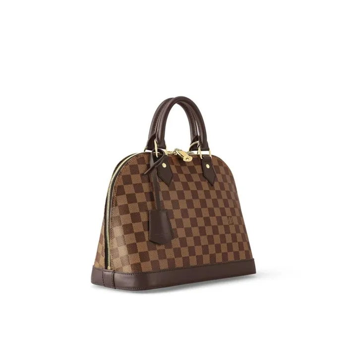 Women Alma Bag Louis Vuitton Louis Vuitton Damier Ebene Coated Canvas N53151 Alma PM 8211 Louis Vuitton Handbag Store