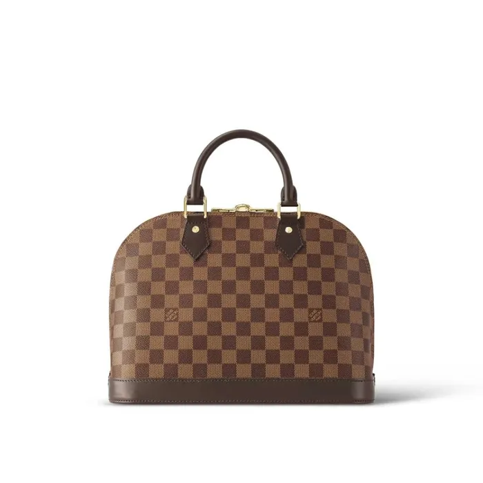 Women Alma Bag Louis Vuitton Louis Vuitton Damier Ebene Coated Canvas N53151 Alma PM 8211 Louis Vuitton Handbag Store