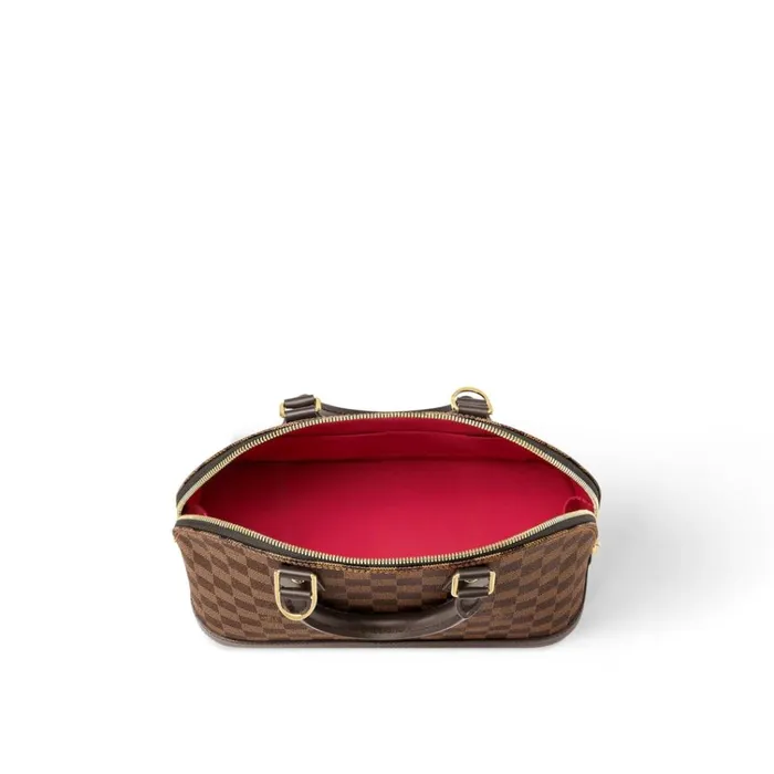 Women Alma Bag Louis Vuitton Louis Vuitton Damier Ebene Coated Canvas N53151 Alma PM 8211 Louis Vuitton Handbag Store