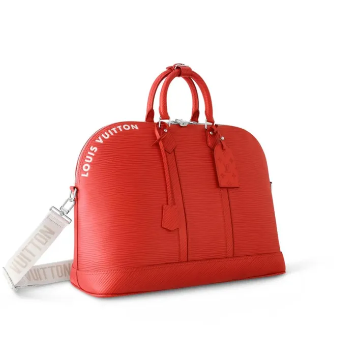 Women Alma Bag Louis Vuitton Louis Vuitton Vermillon Red M23717 Alma Travel GM 8211 Louis Vuitton Handbag Store