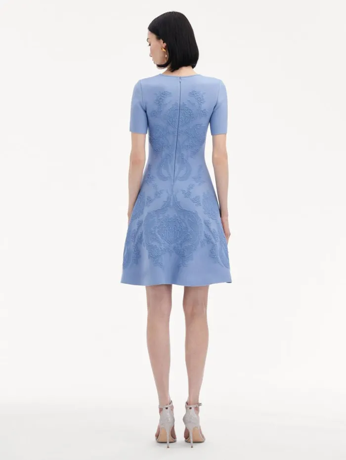 Women Art Nouveau Knit Dress Aventurine Oscar De La Renta Dresses Women Art Nouveau Knit Dress Aventurine Oscar De La Renta Dresses