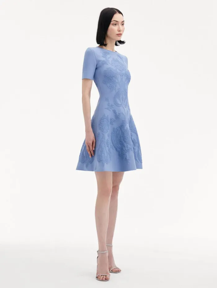 Women Art Nouveau Knit Dress Aventurine Oscar De La Renta Dresses Women Art Nouveau Knit Dress Aventurine Oscar De La Renta Dresses
