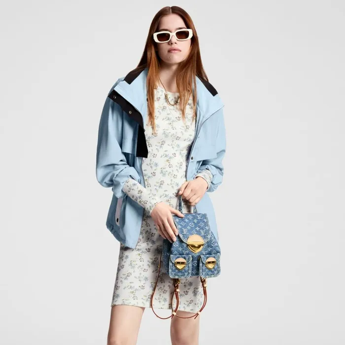 Women Backpacks Louis Vuitton Louis Vuitton M46836 Venice Denim Blue 8211 Louis Vuitton Handbag Store