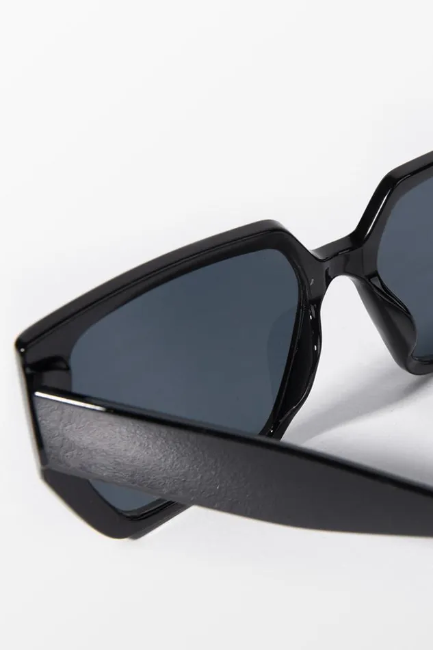 Women Bags Cupshe Fearne Oversized Modern Sunglass Black