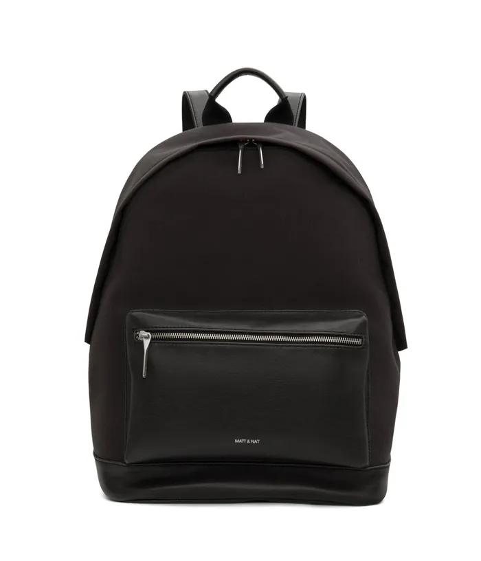 Women Balilg Large Vegan Backpack 8211 Canvas Black Matt and Nat Backpacks
