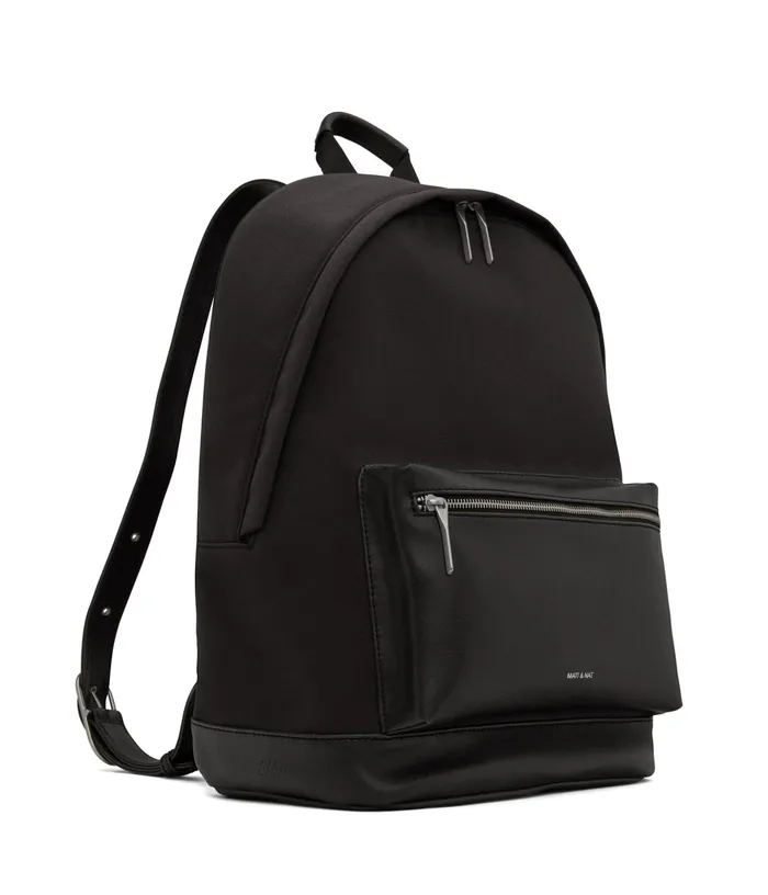 Women Balilg Large Vegan Backpack 8211 Canvas Black Matt and Nat Backpacks