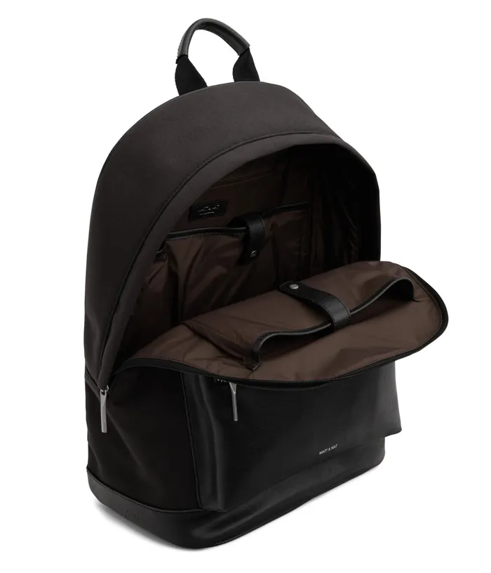 Women Balilg Large Vegan Backpack 8211 Canvas Black Matt and Nat Backpacks