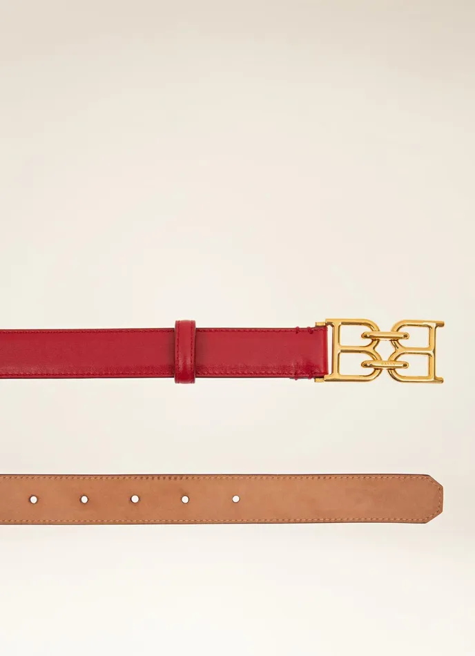 Women Bally Belts BChain 8211 Leather 25mm Belt In Red