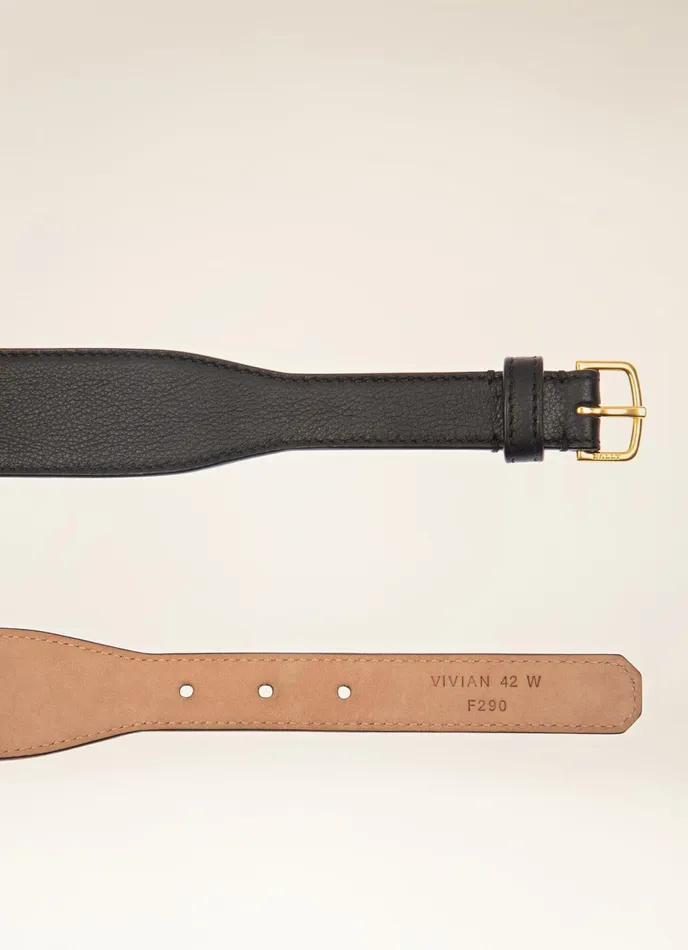 Women Bally Belts Vivian 8211 Leather 42mm Belt In Black