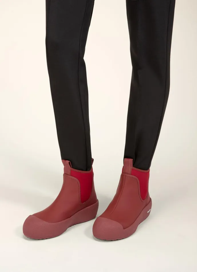 Women Bally Boots Gadey 8211 Leather Boots In Heritage Red